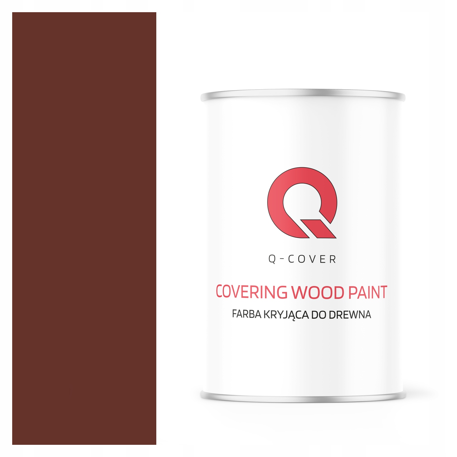 Farba Do Drewna Kryjąca Drzwi Renowacji Ral 8012 Brązowy Czerwony Satyna 1L