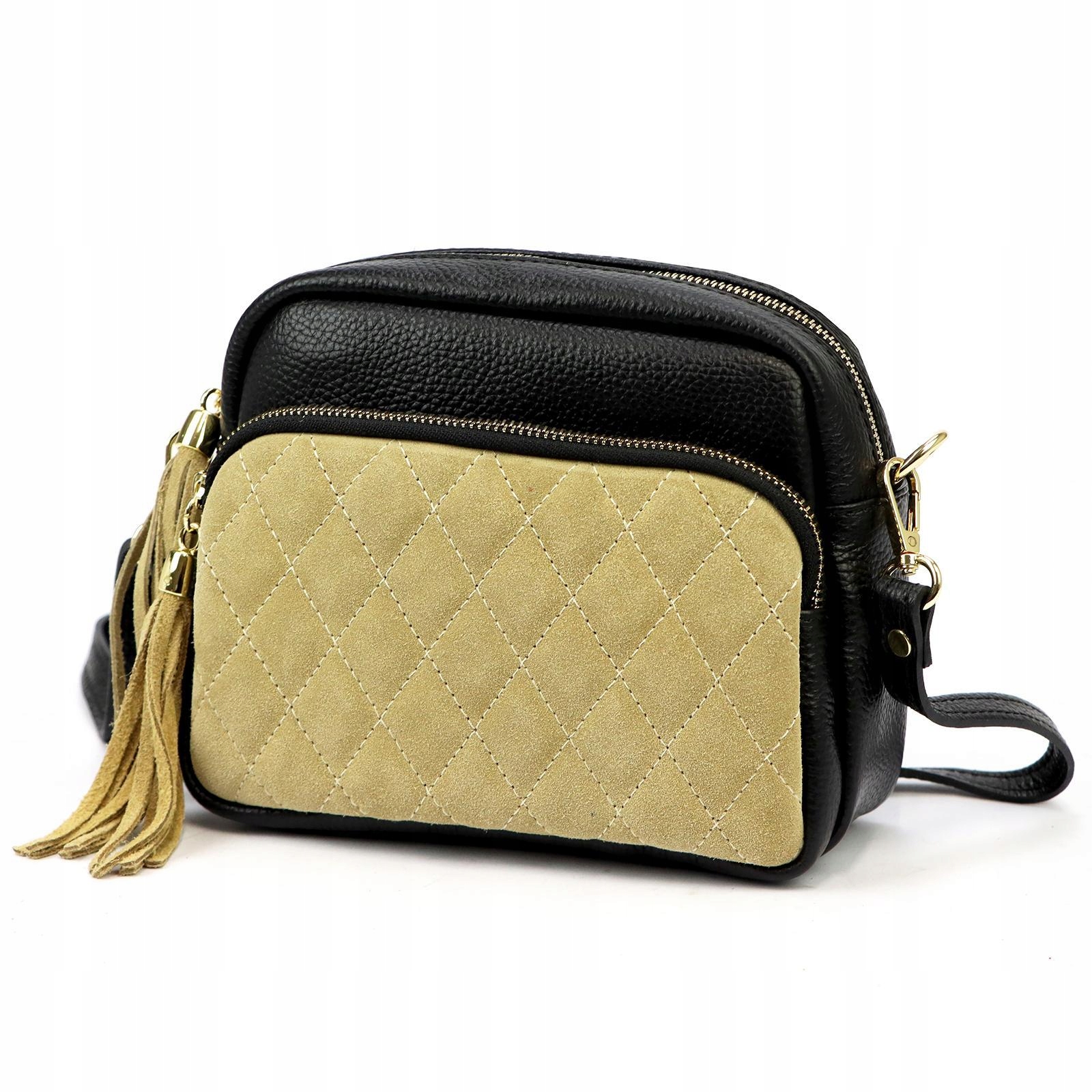 Malá Kabelka Přes Rameno Z Přírodní Kůže S Třásněmi