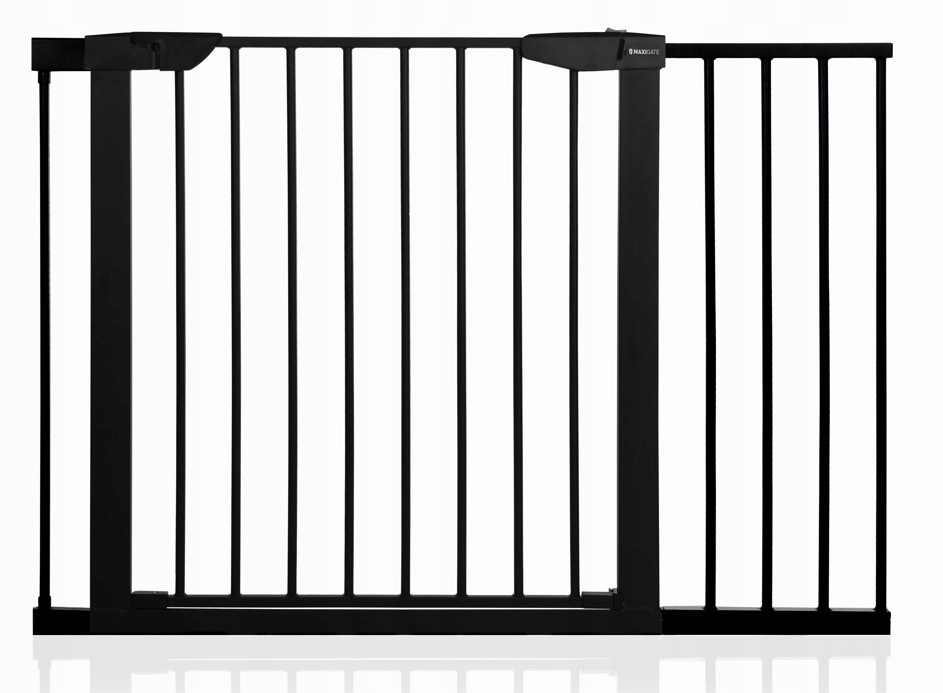 Bramka Barierka ZABEZPIECZAJĄCA OCHRONNA do drzwi schodów 117-124 cm czarna Marka Maxigate