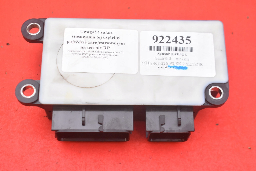 SENSOR modulo airbag airbag 13578323 SAAB 9-5 95 2 II NG 10-12