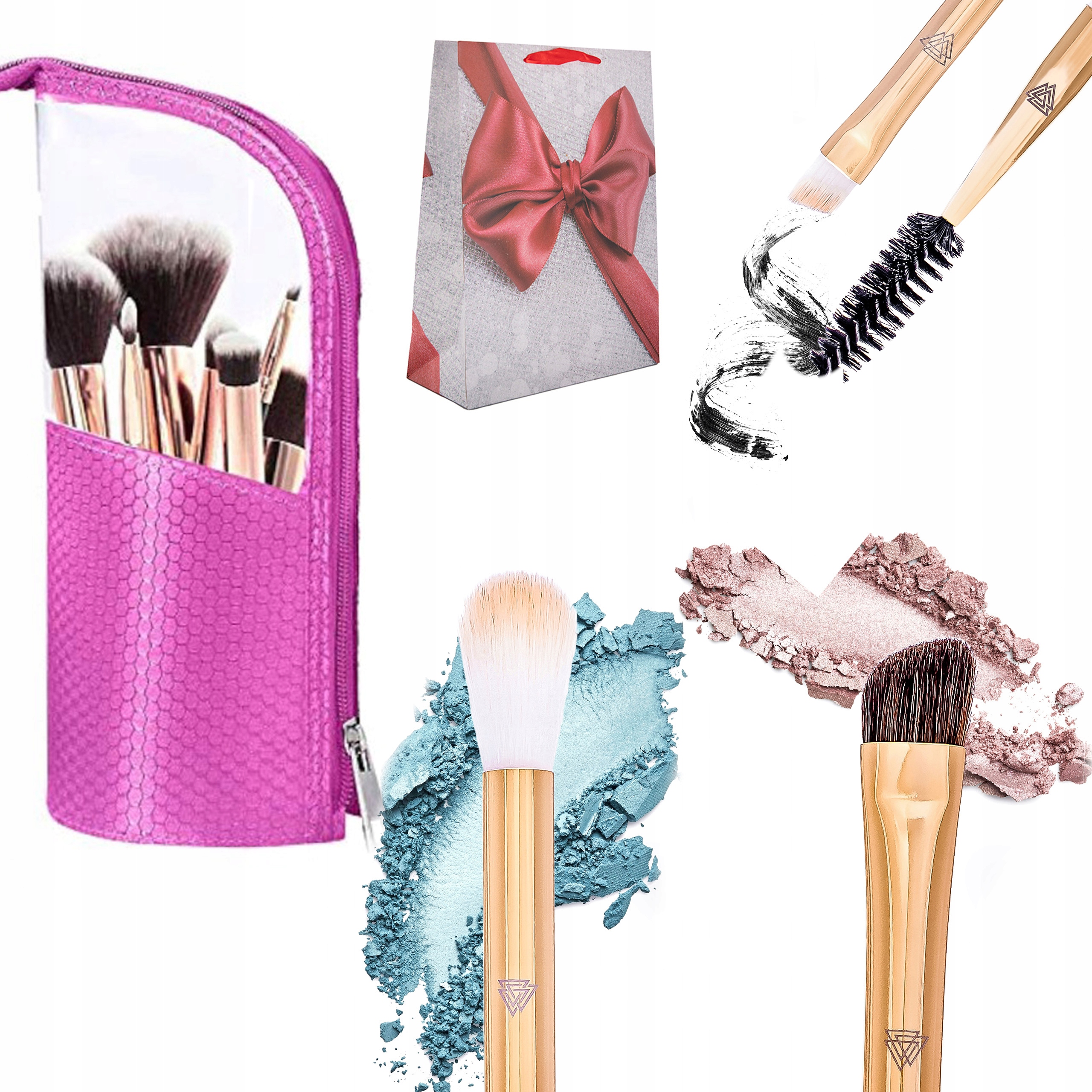 Kosmetická Taštička Pouzdro Profesionální Kosmetické Štětce