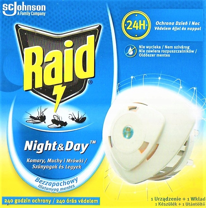 NA KOMARY MUCHY MRÓWKI RAID URZĄDZENIE + WKŁAD