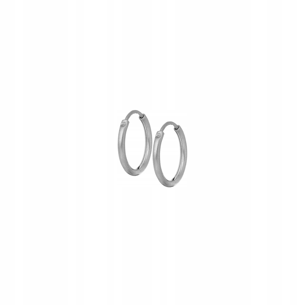 Kolczyki koła srebrne Ania Kruk gładkie 1,6 cm srebro 925