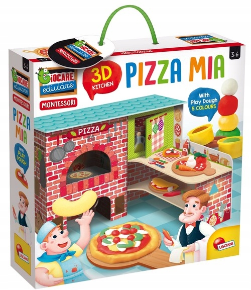 

Montessori Moja Pizza 3D z modeliną