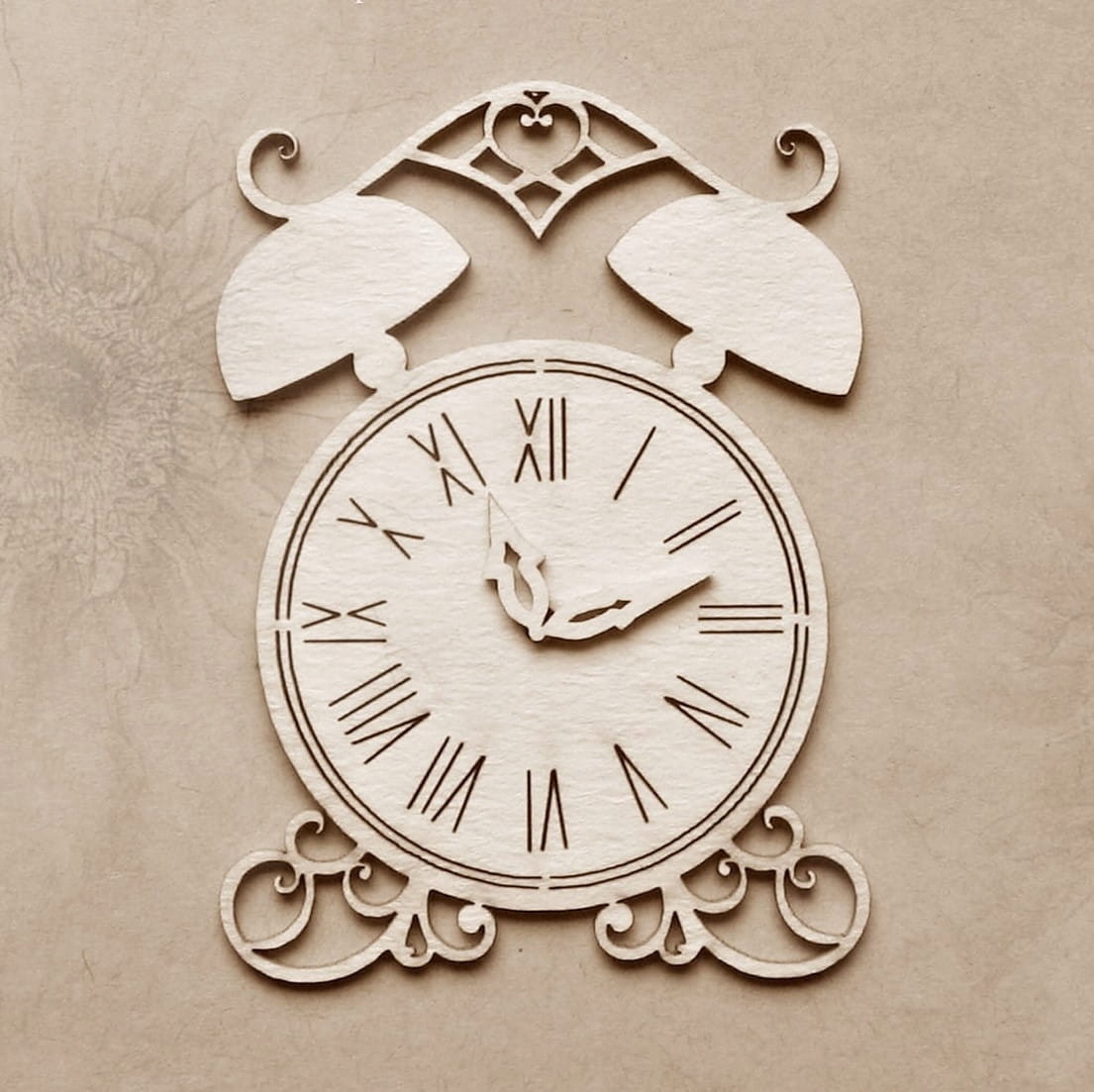 scrapki, tekturki, tekturka Zamkowa "Budzik