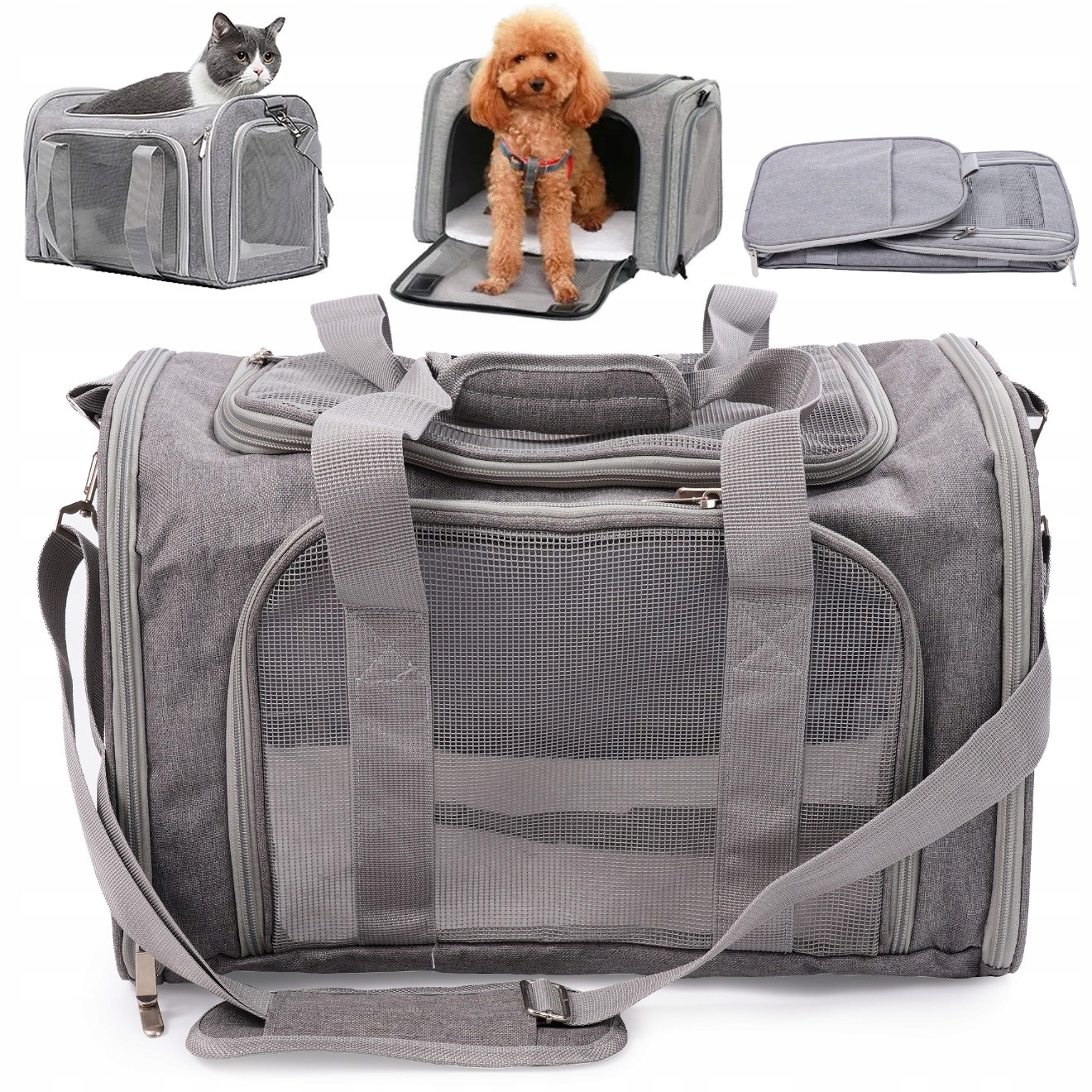 Levně Přepravka Pro Kočky Králičího Psa Přepravní Taška Přes Rameno Kotec