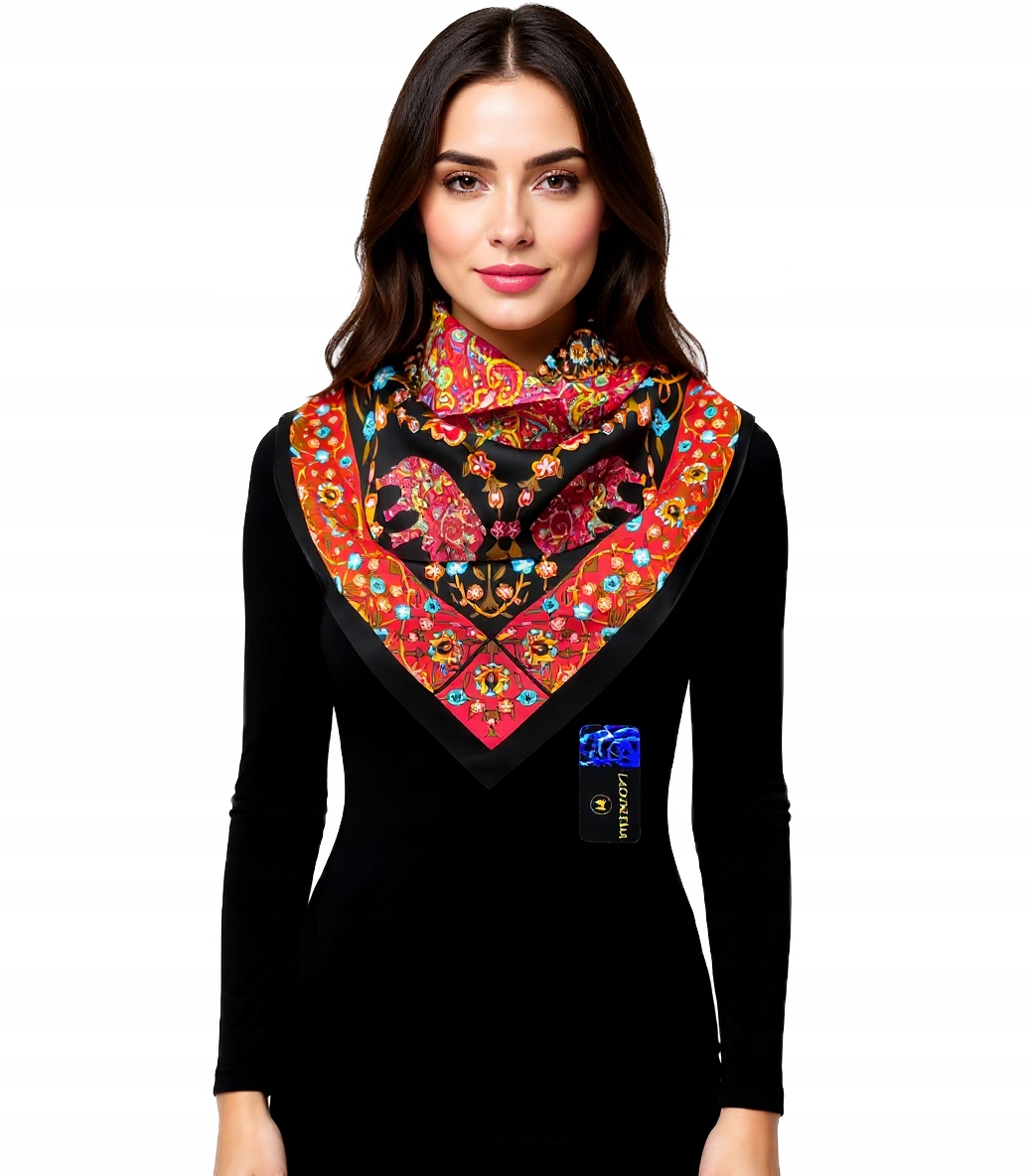 Hedvábný Šátek 100% Přírodní Hedvábí Morušová Značka Kvalita