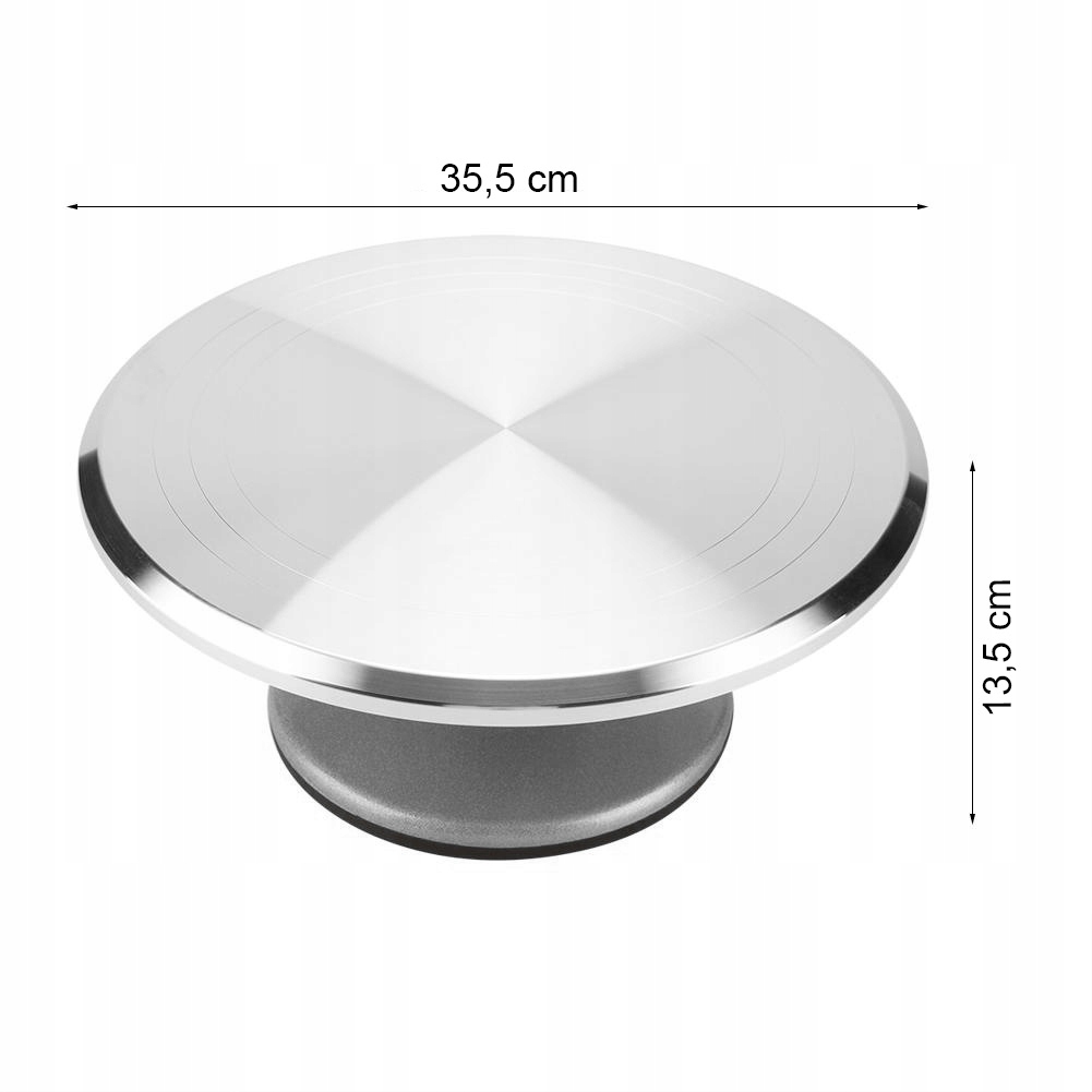 PROFESJONALNA PATERA OBROTOWA DO CIASTA TORTU 35CM Linia ROSSNER