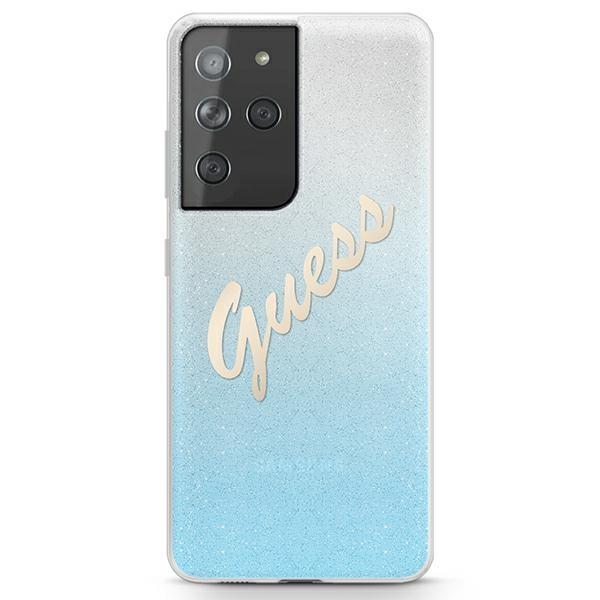 

Guess do Samsung S21 Ultra G998 blue case Glitter