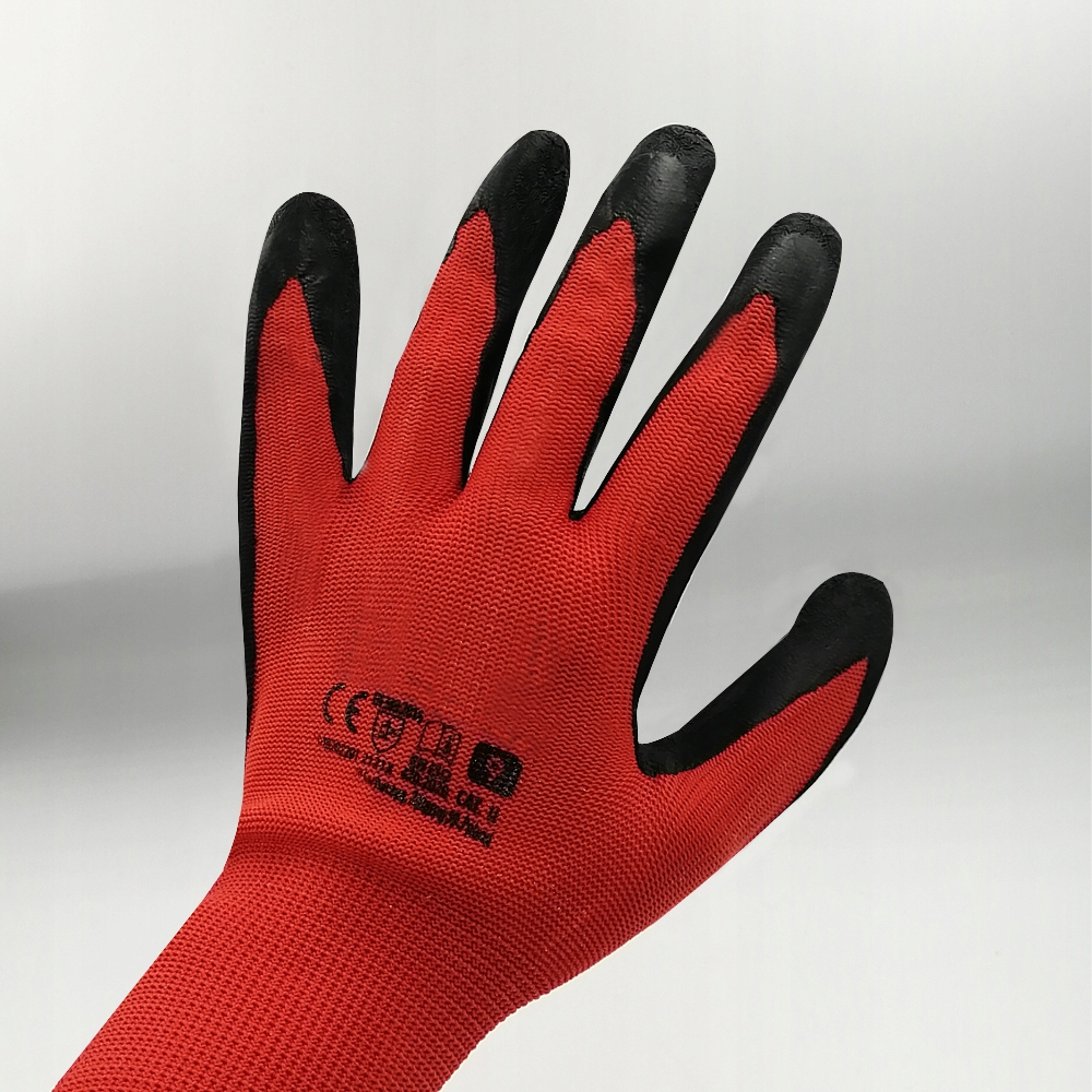 RĘKAWICE ROBOCZE LATEX POWLEKANE LATEKSEM MOCNE 11 Marka inna