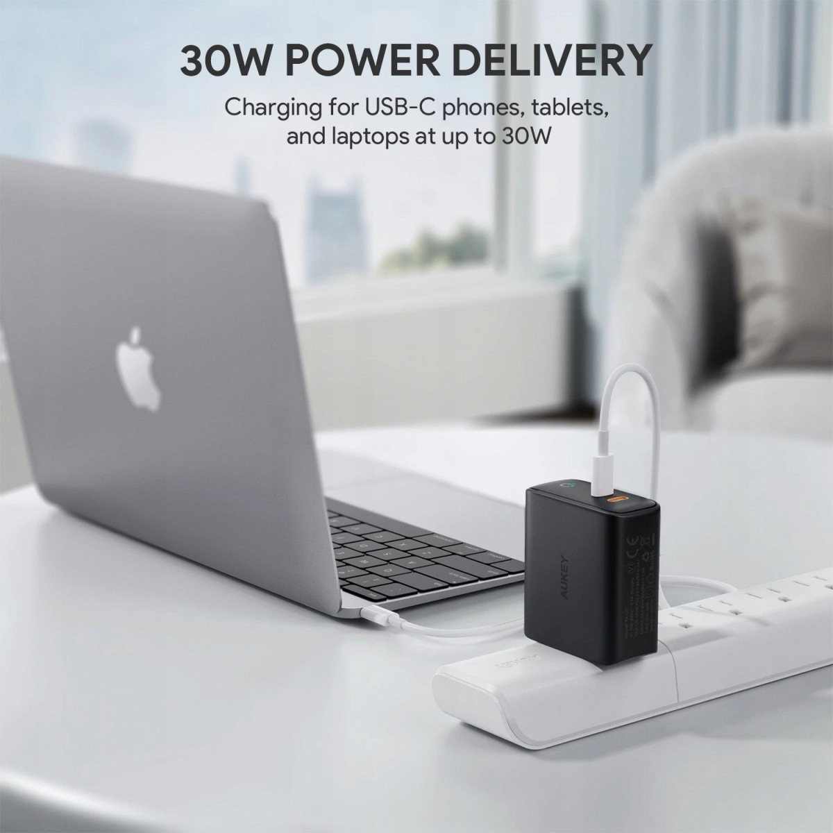 AUKEY PA-D2 ładowarka sieciowa 2xUSB C PD Power Przeznaczenie do innych marek