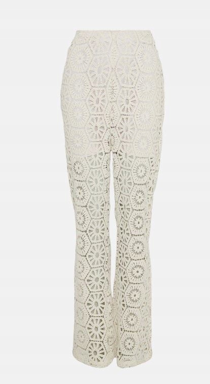 OASIS SPODNIE BEŻOWE DAMSKIE DŁUGIE PROSTE S 1YFJ Stan (wysokość w pasie) średni