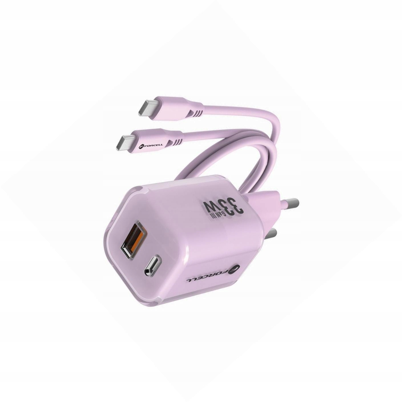 Szybka ładowarka Gan 33W 2 porty z kablem Usb-c do Samsung Galaxy S24 Plus