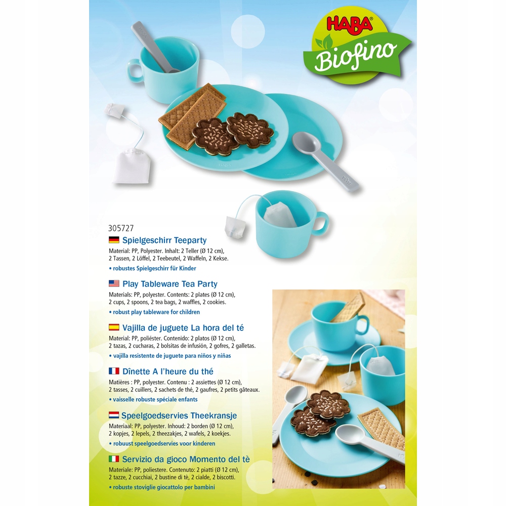 Zabawkowe naczynia Herbatka Biofino Haba Marka Haba
