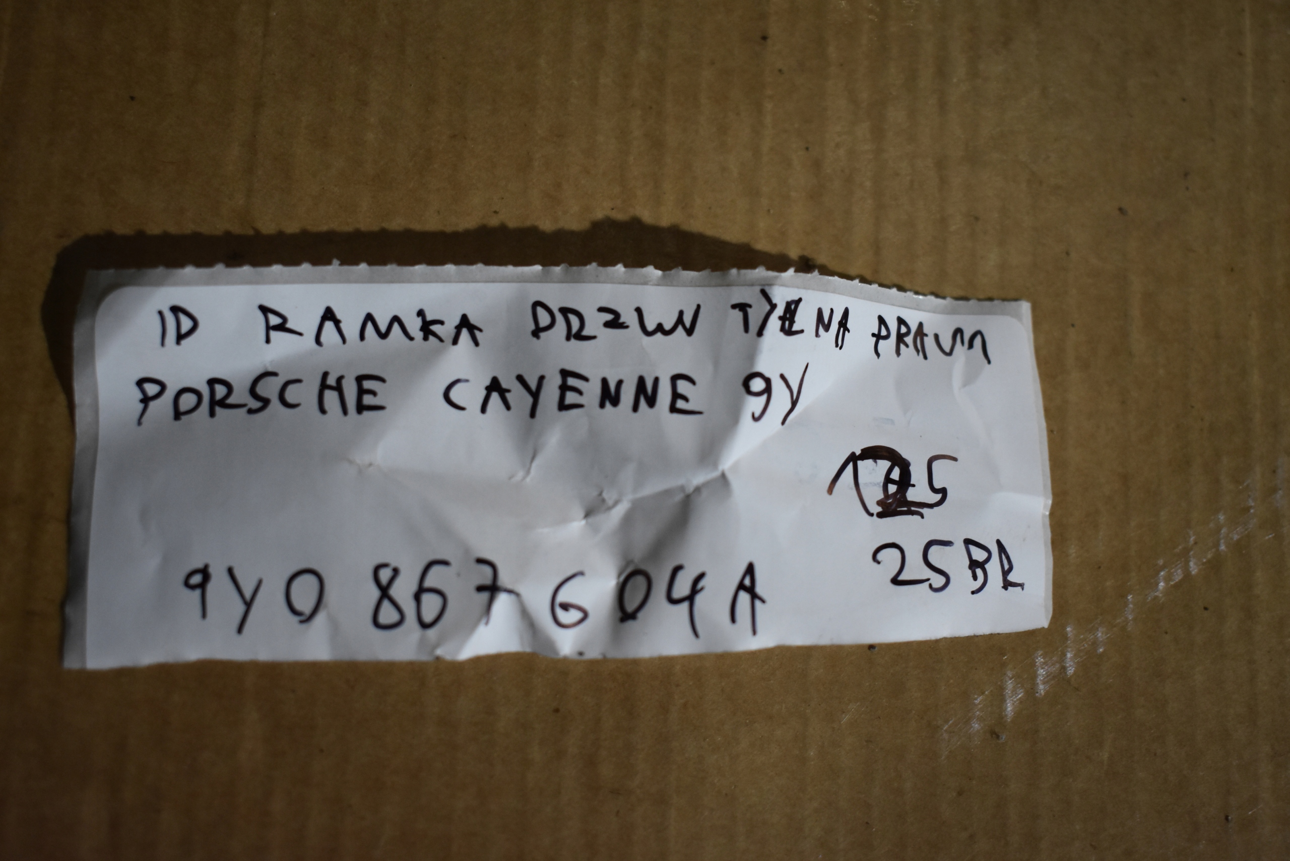 IDEALNA frame door rear part rear right PORSCHE CAYENNE 9Y 1