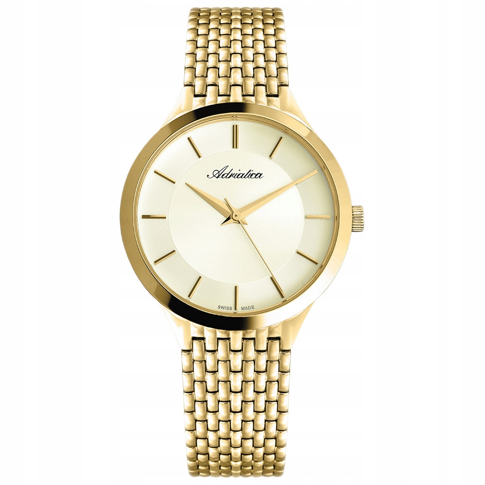 Pánské Hodinky Adriatica A1276.1111Q zlatý náramek