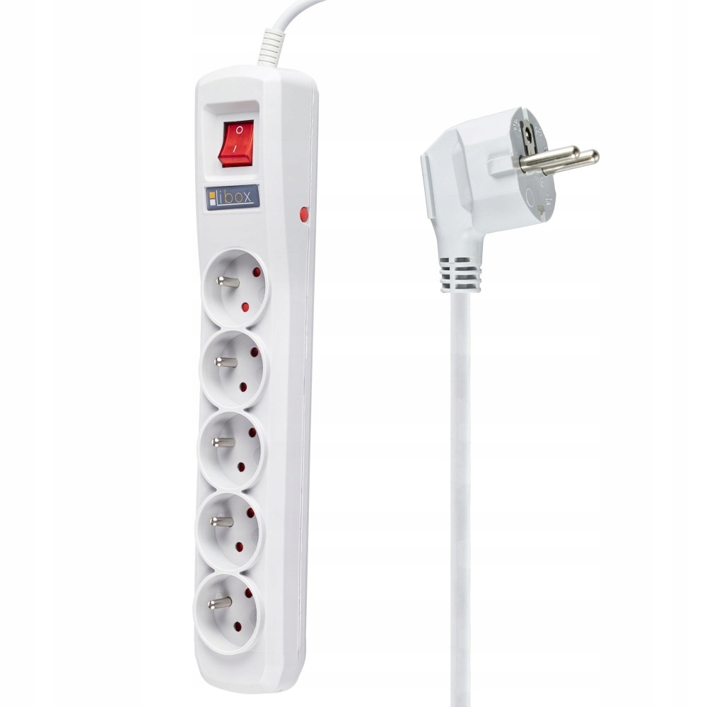 Listwa przeciwprzepięciowa 3m 5x230 bezpiecznik HQ Marka Libox