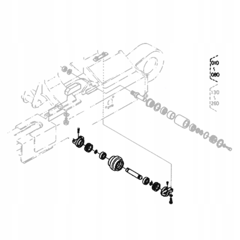 KUBOTA 68658 21700 Rolka gasienicy koparki KX101