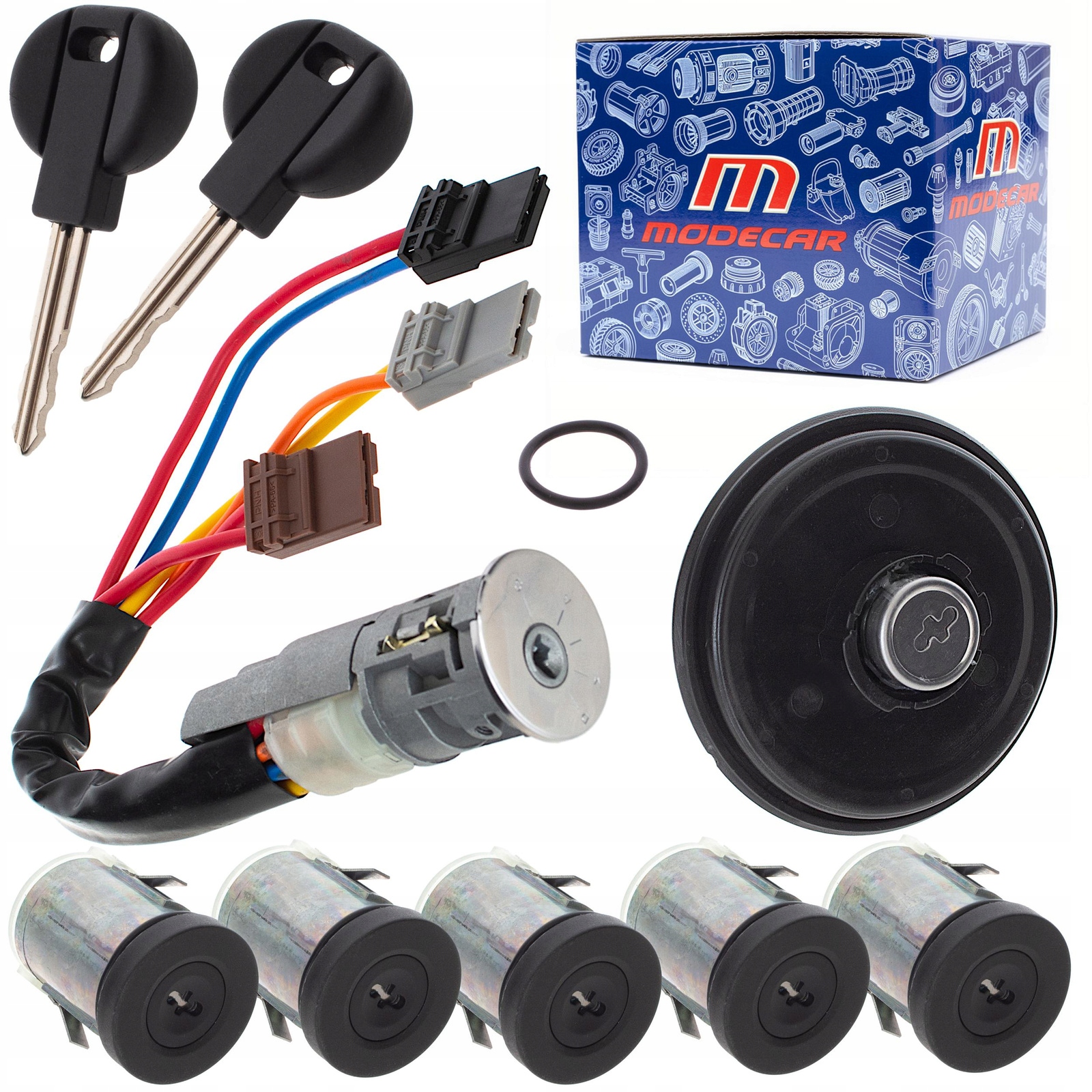 Spínač Zapalování 5 x Zámky Zátka Pro Fiat Scudo 1994-2006