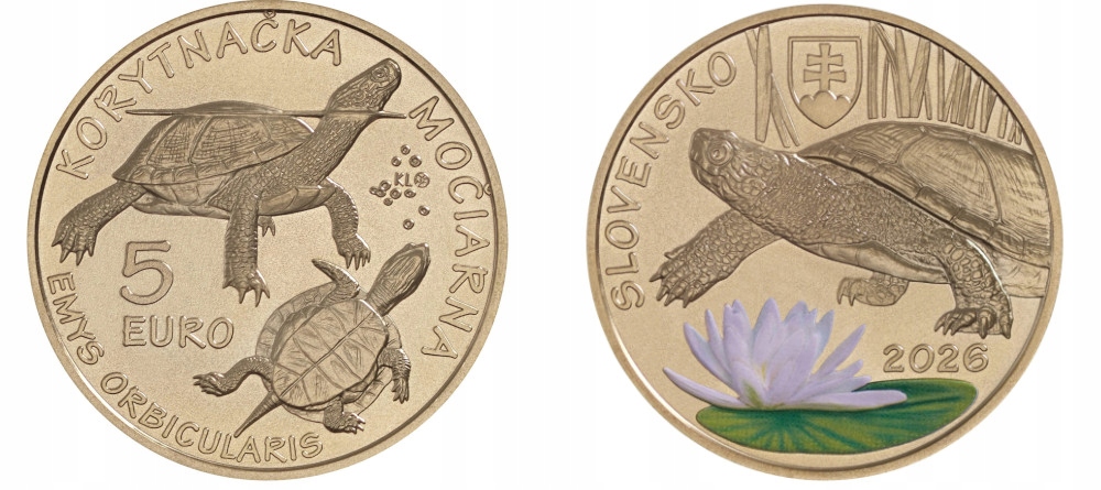 Słowacja 2026 5€.#280.Żółw błotny...3936