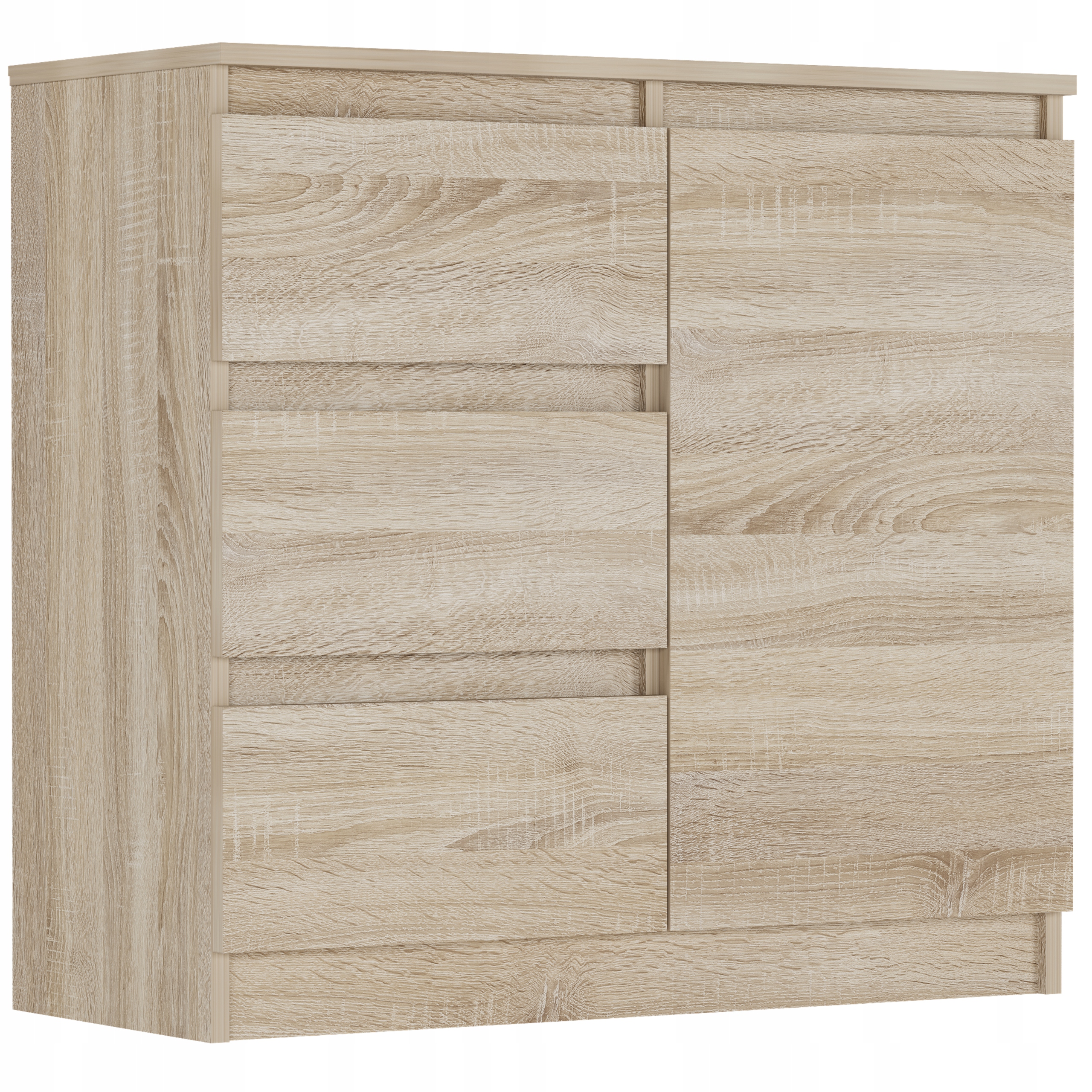 Komoda R-80-S3 Skříňka 3 Zásuvky Sonoma