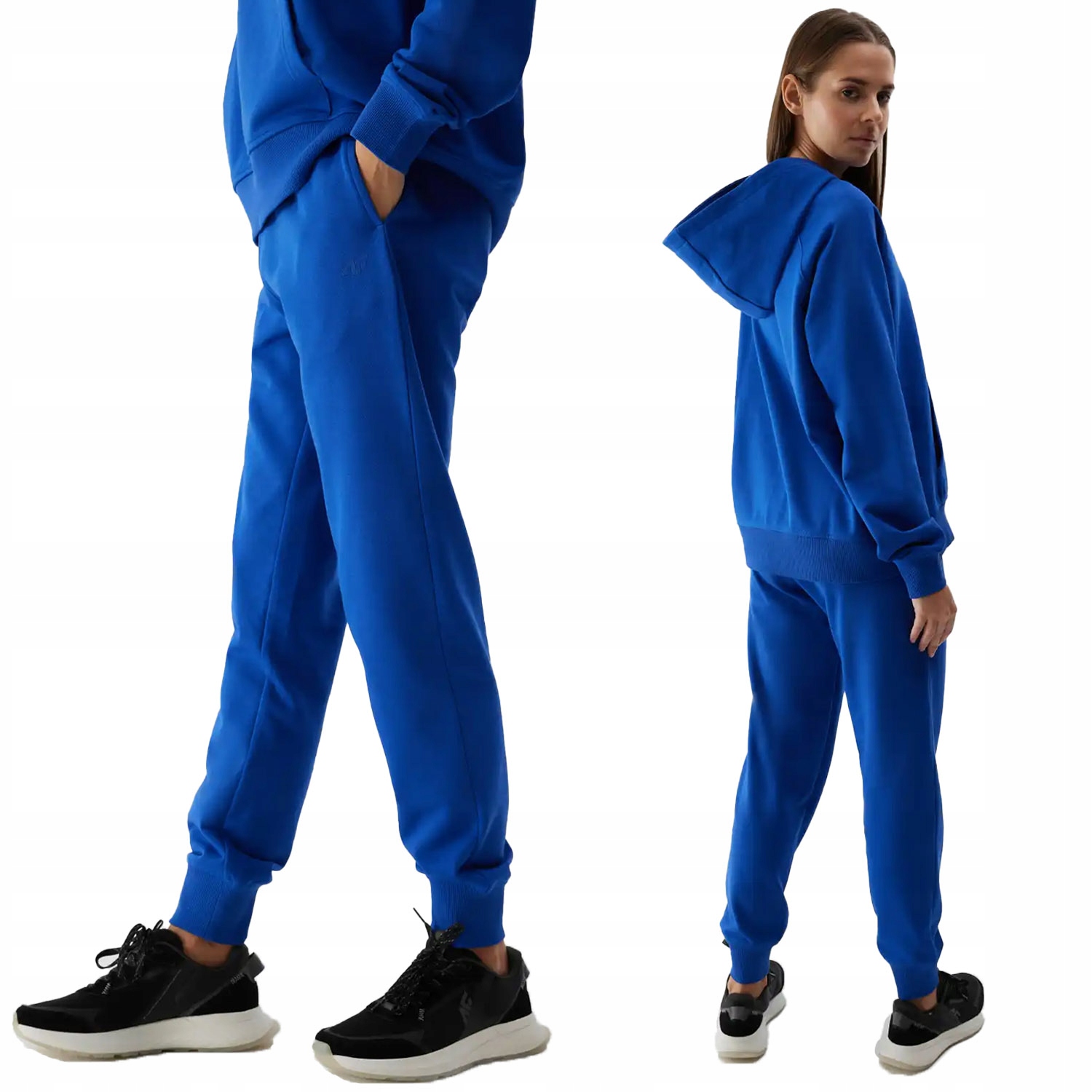 SPODNIE DRESOWE DAMSKIE 4F SPORTOWE DRESY BAWEŁNIANE Z KIESZENIAMI SS24F606 Marka 4F