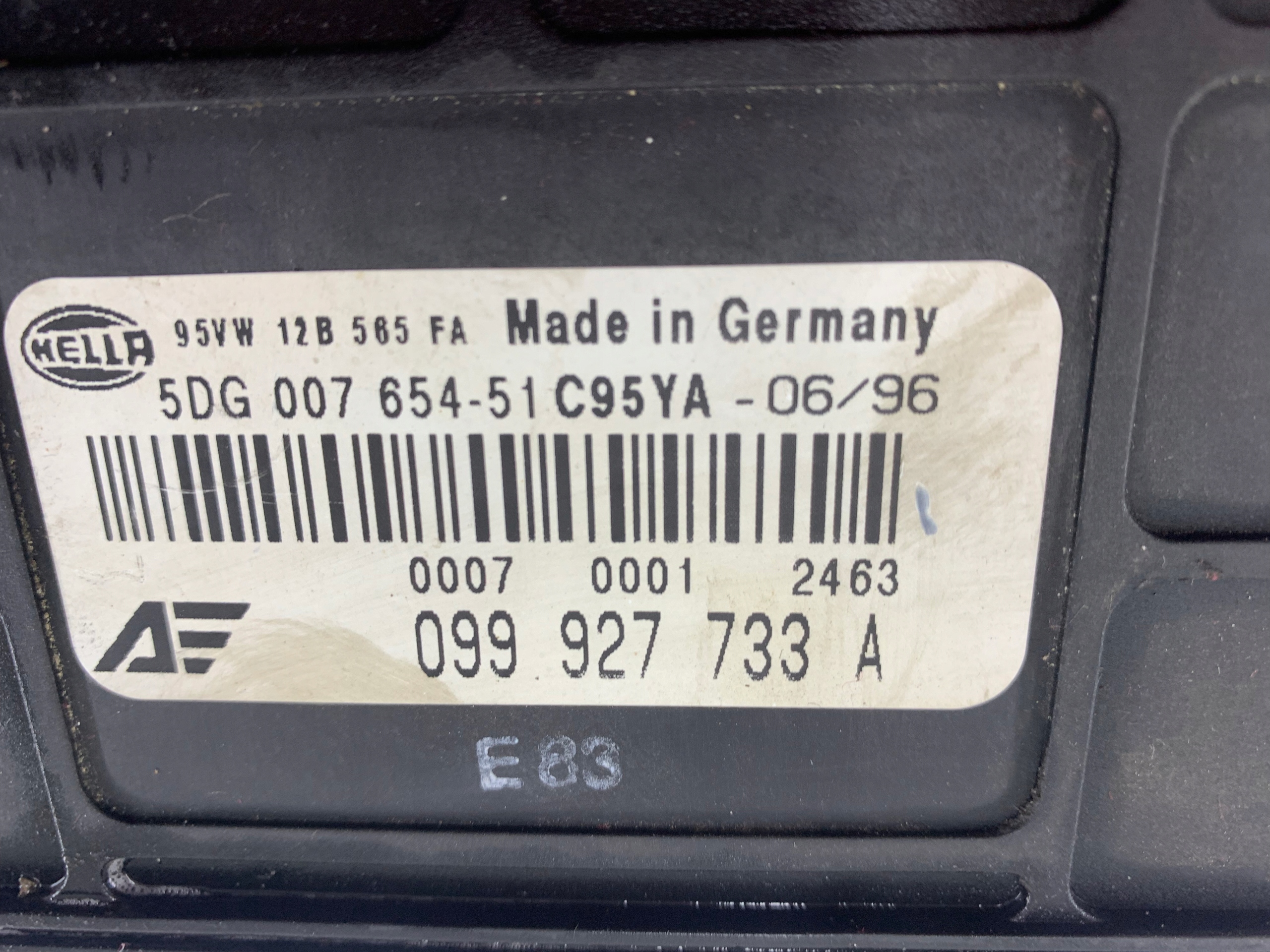 VW SHARAN e 7M 2.8 Centralina cambio ingranaggi 099927733A AUTOMAT