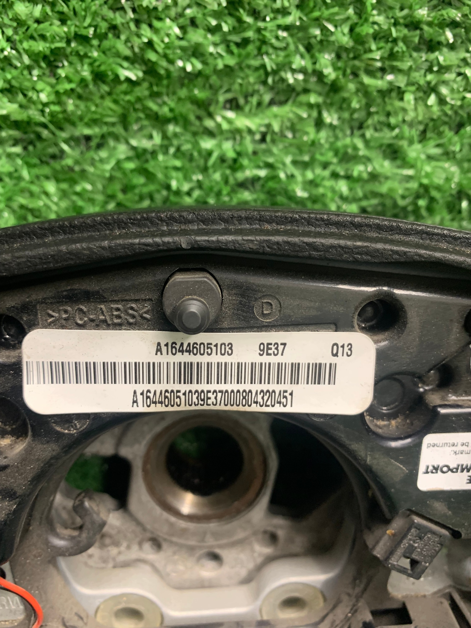 steering wheel, MERCEDES W164 ML R class W251 A1644605103