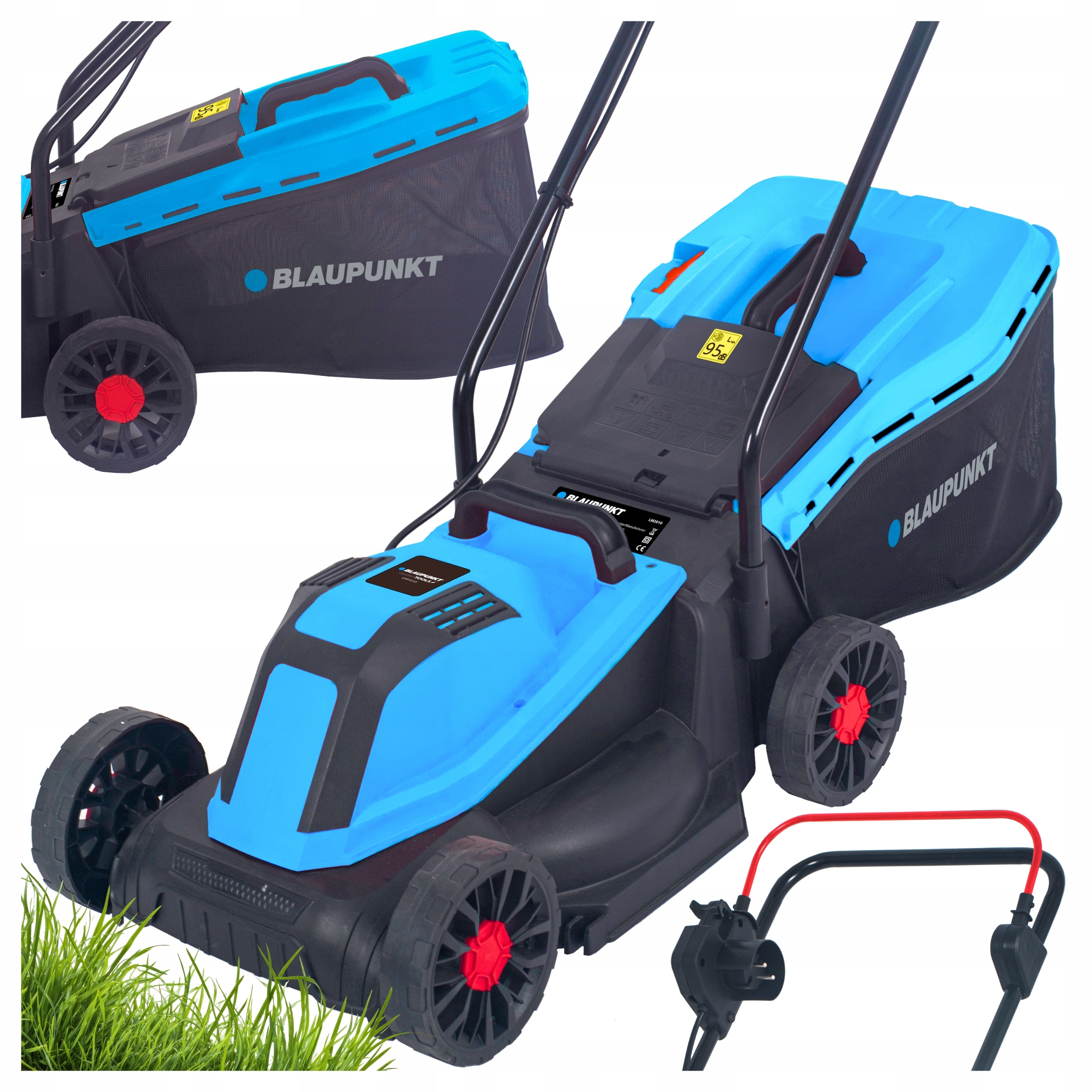 Kosiarka elektryczna do trawy lekka 1800W kosz 35L 33cm Blaupunkt LM2010
