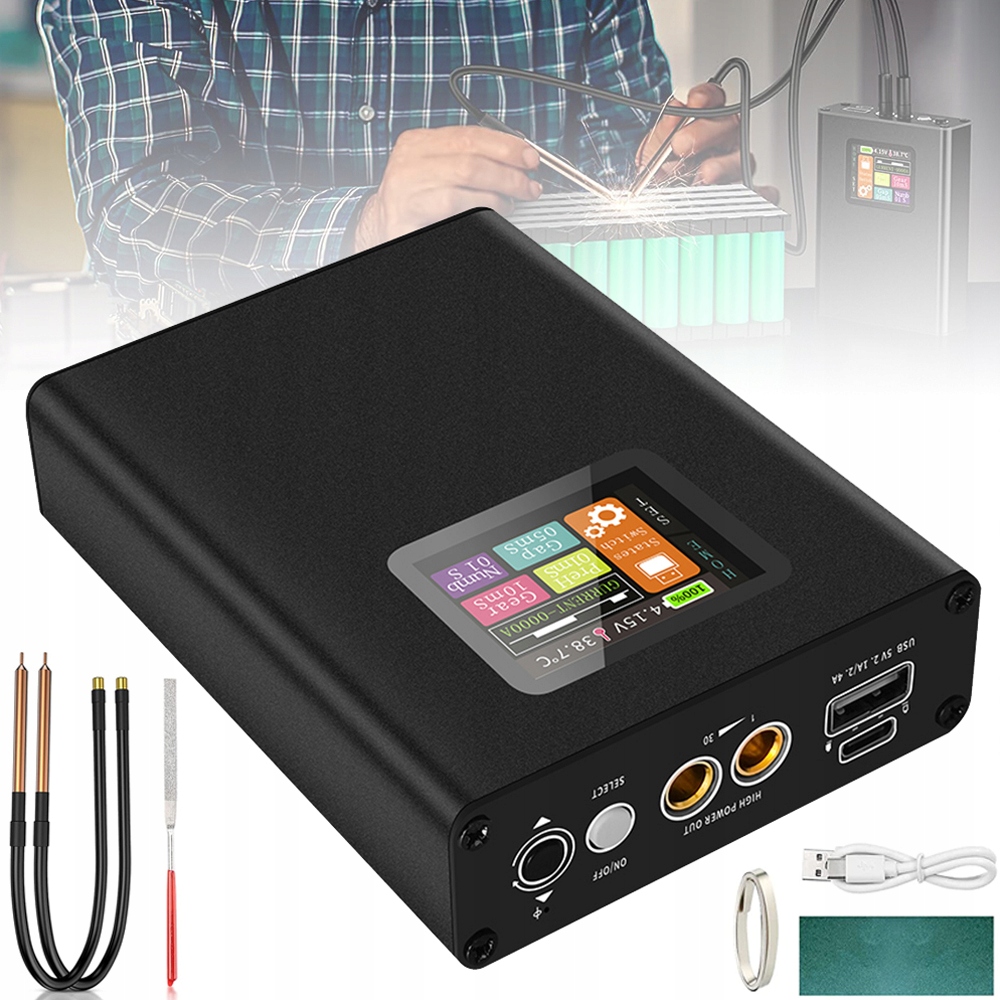 SPAWARKA LCD ZGRZEWARKA PUNKTOWA +2m Arkusze niklu Stan opakowania oryginalne