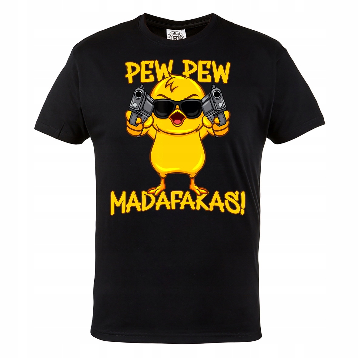 

Męska Koszulka Żółte Pisklę Pew Pew Madafakas