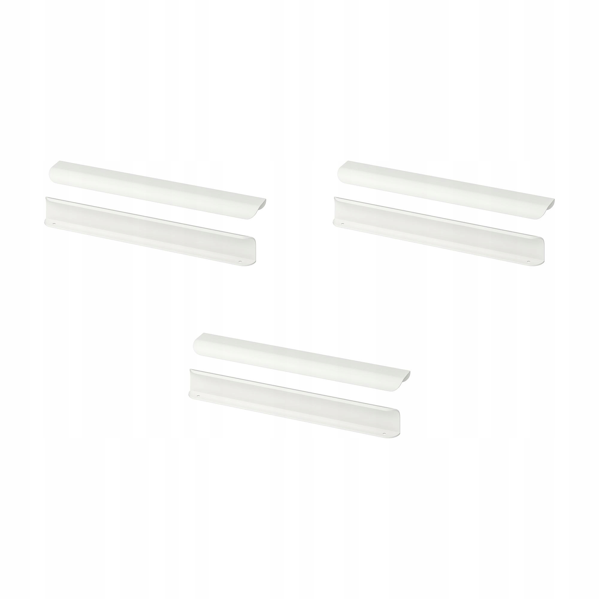3 ks Držák Billsbro bílý 320 mm, minimalistický design