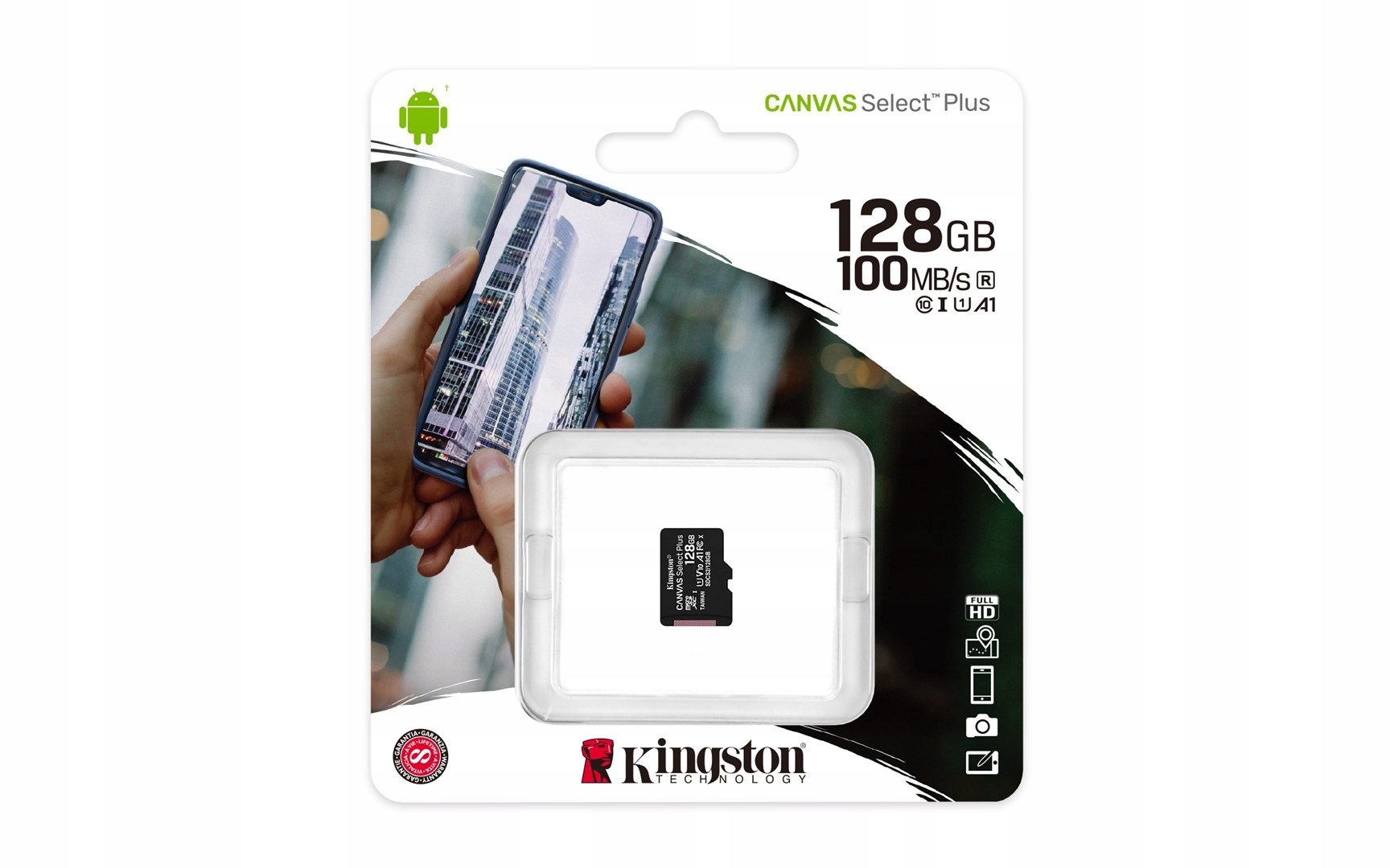 KartaKingston Canvas Select Plus SDCS2/128GBSP Pojemność karty 128 GB