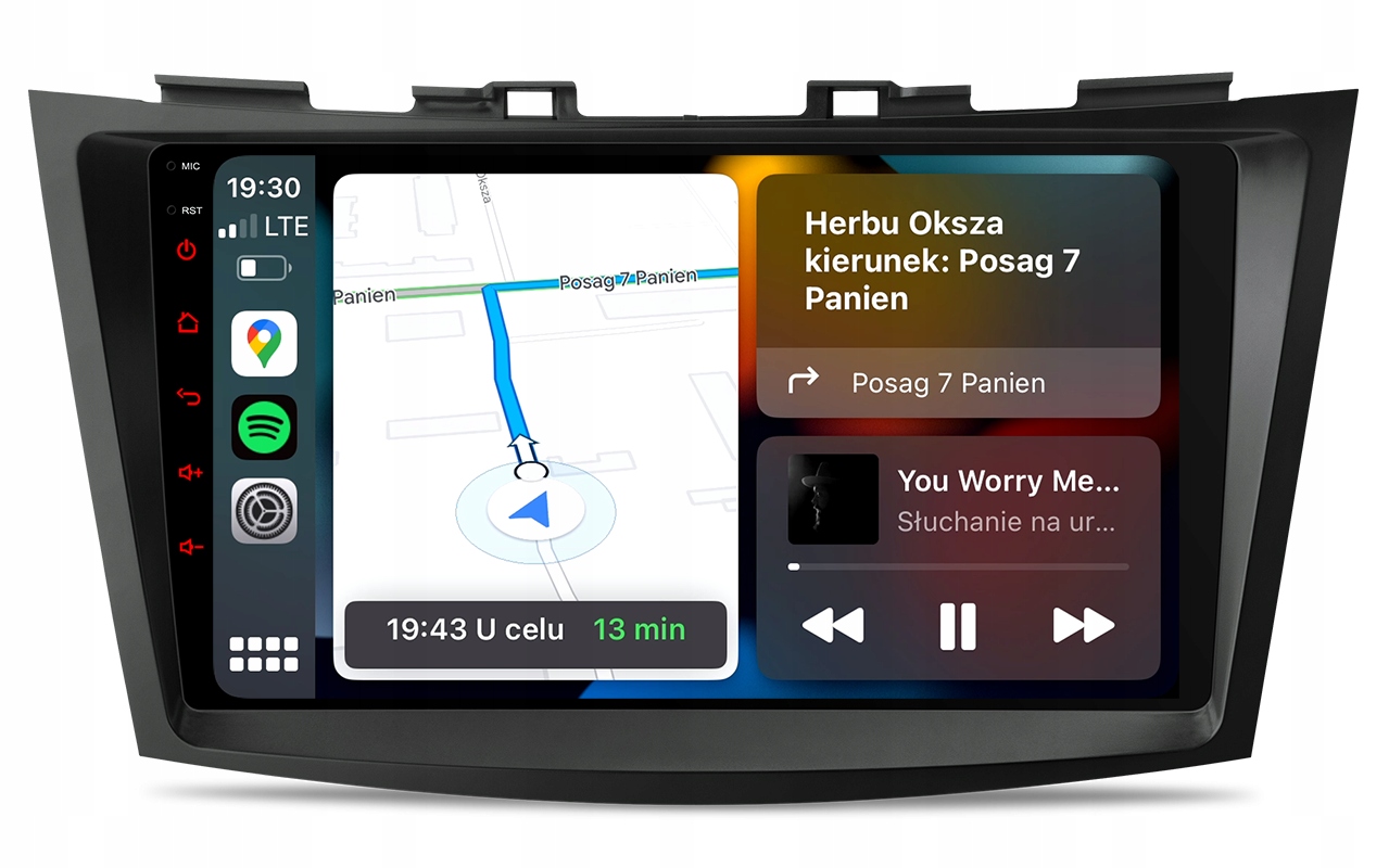 Suzuki Swift 2010-2017 Android Carplay Navigace Rádio 8GB/128GB Dsp