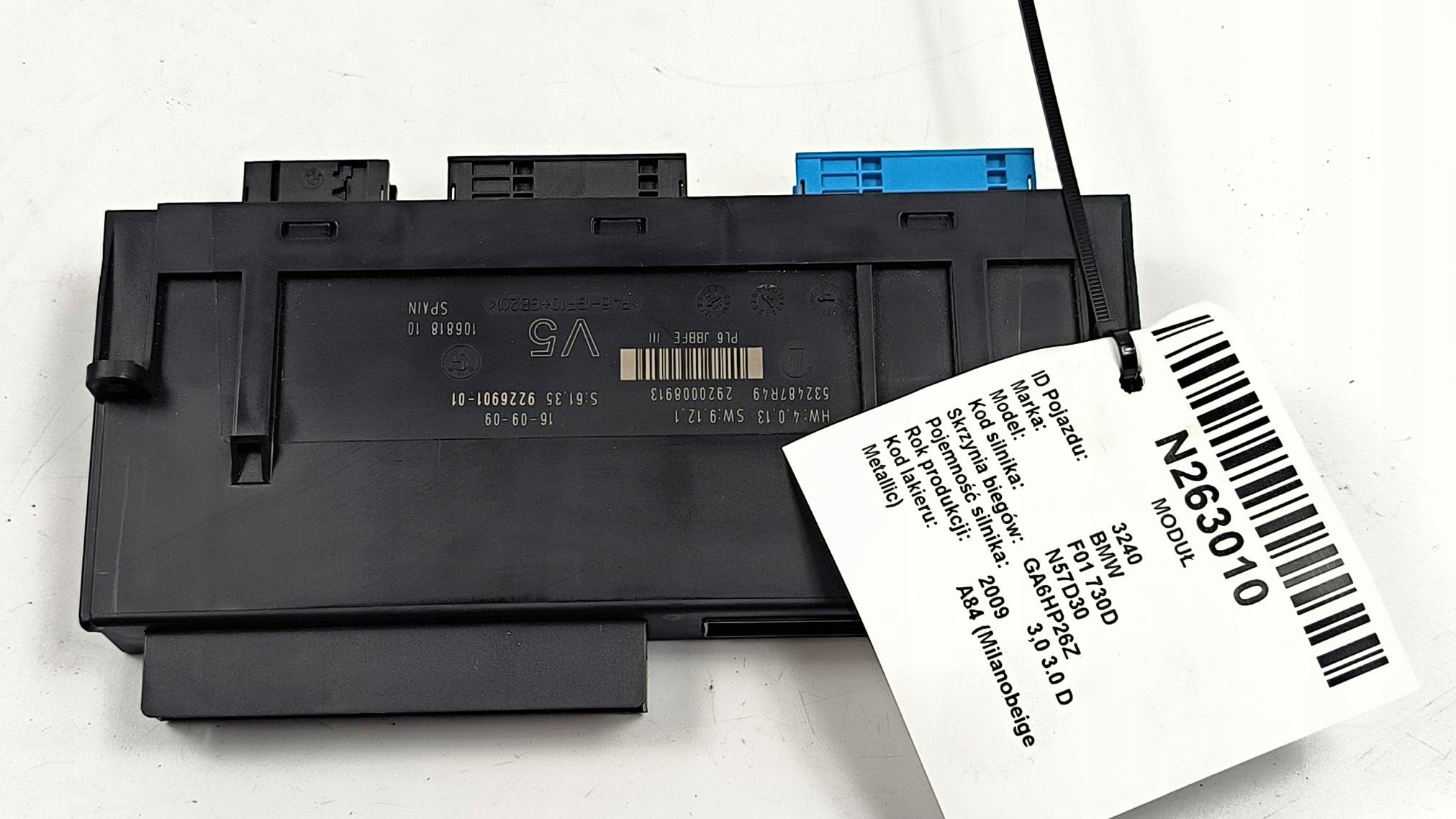 Centralina comfort 9226901 BMW F01 730D