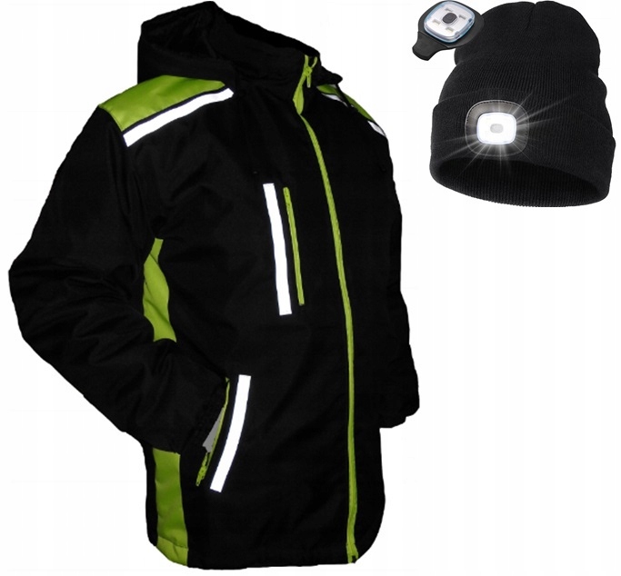 Kurtka Robocza Odblaskowa Wodoodporna Ocieplana M