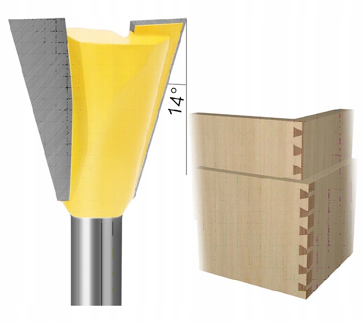 Frez Jaskółczy ogon Dove tail 12,7/6,35