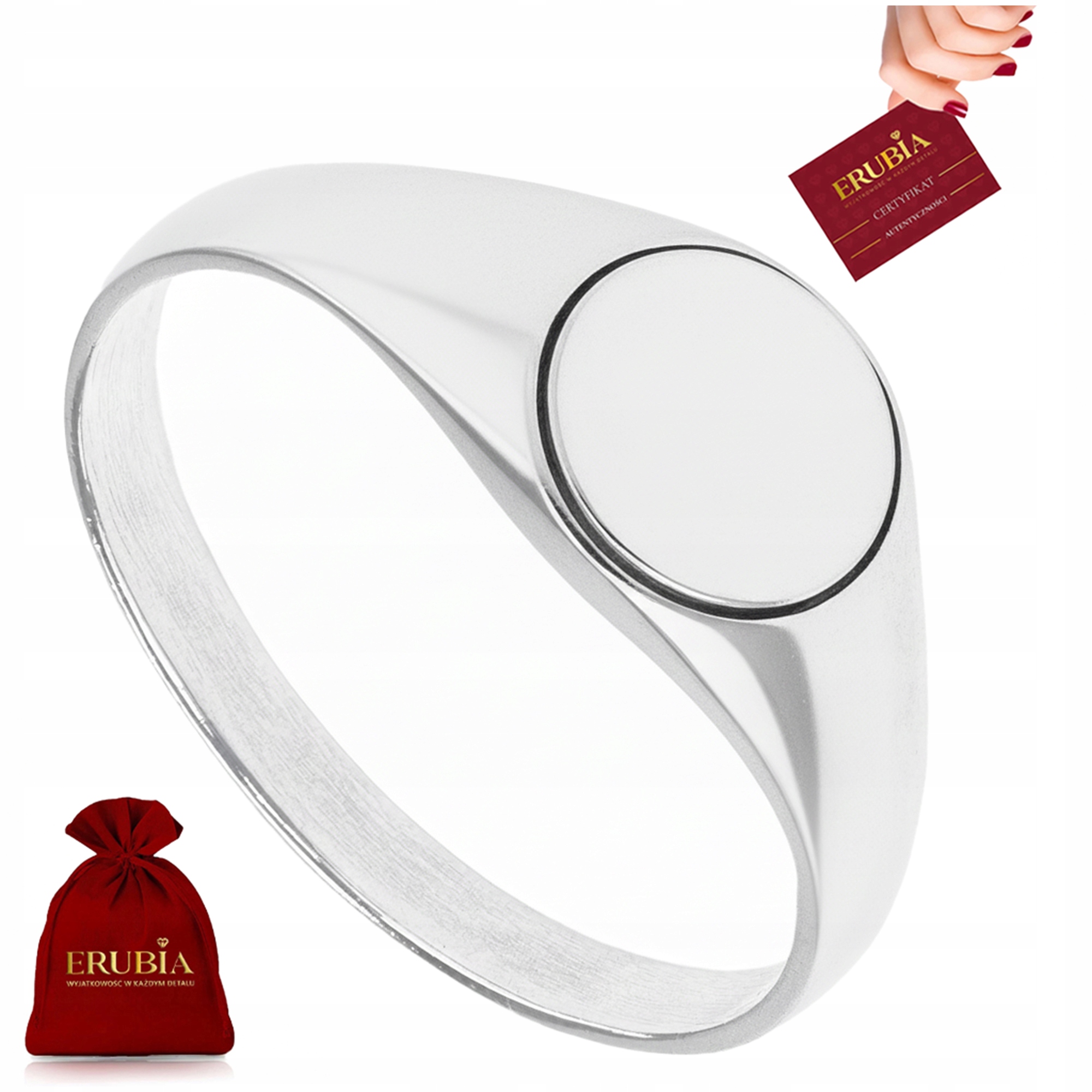 Stříbrný Pánský Prsten Leštěný, Hladký, Ryzost 925, Velikost 25 Certifikát