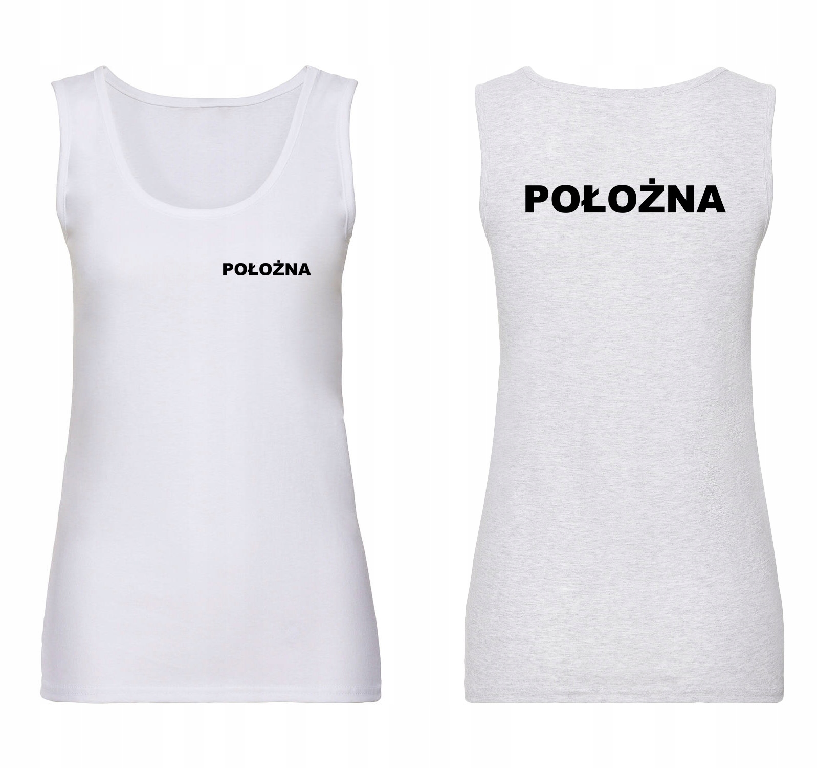 

Koszulka top Położna Haft Whsdxs