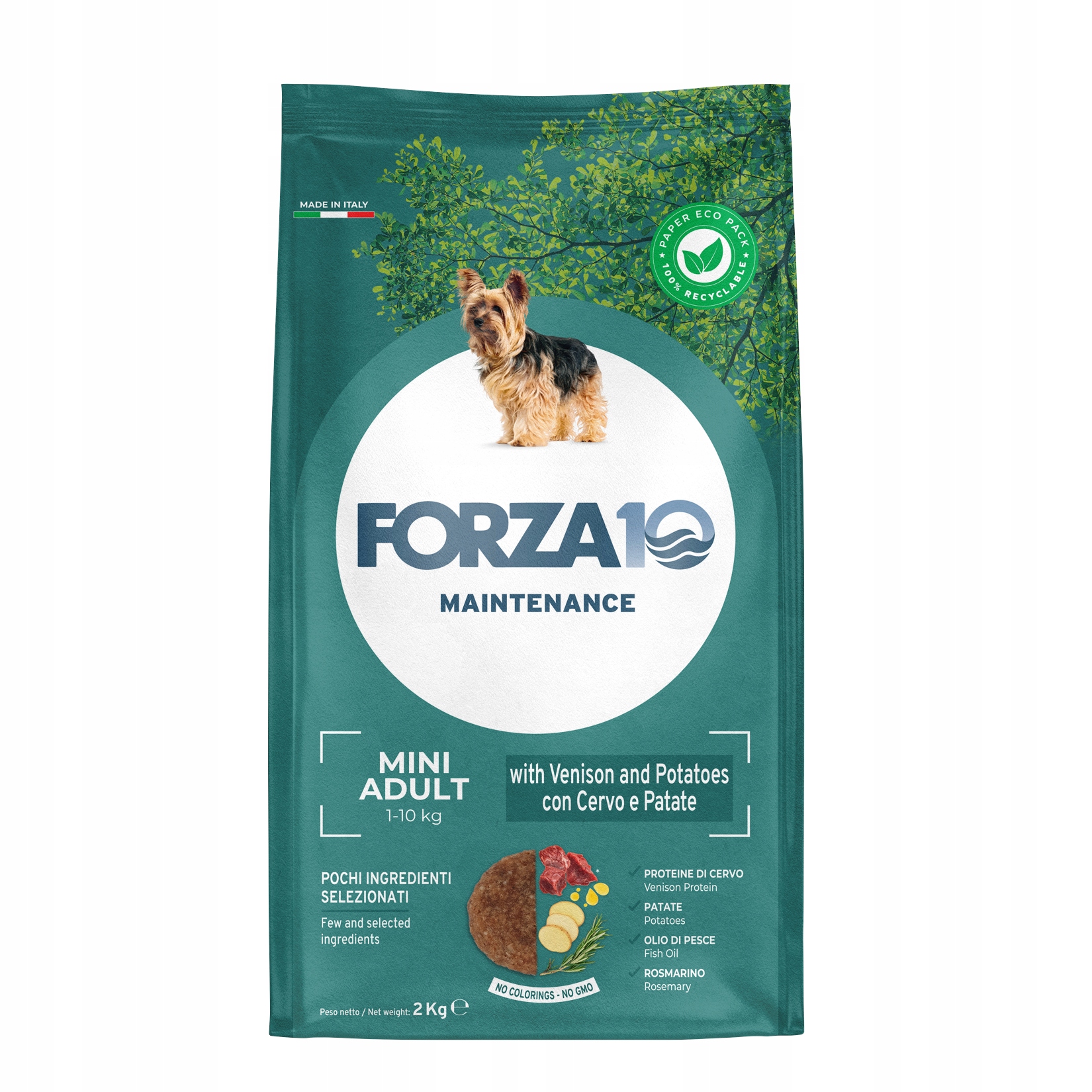 Forza10 Mini maintenance s jelenem a bramborami pro psa 2 kg