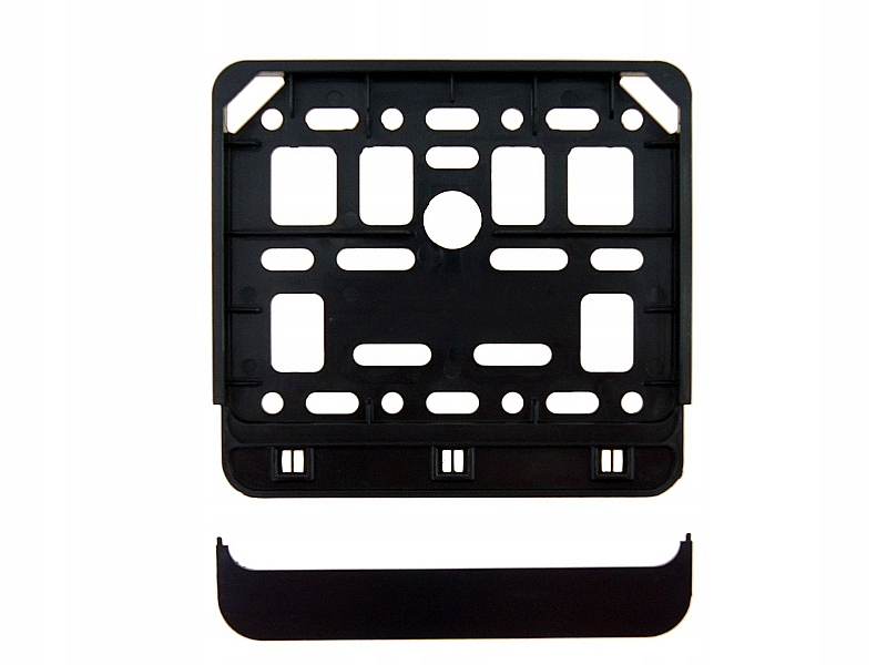 RAMKA TABLICĘ REJESTRACYJNĄ CZARNA SKUTER MOTOROWE