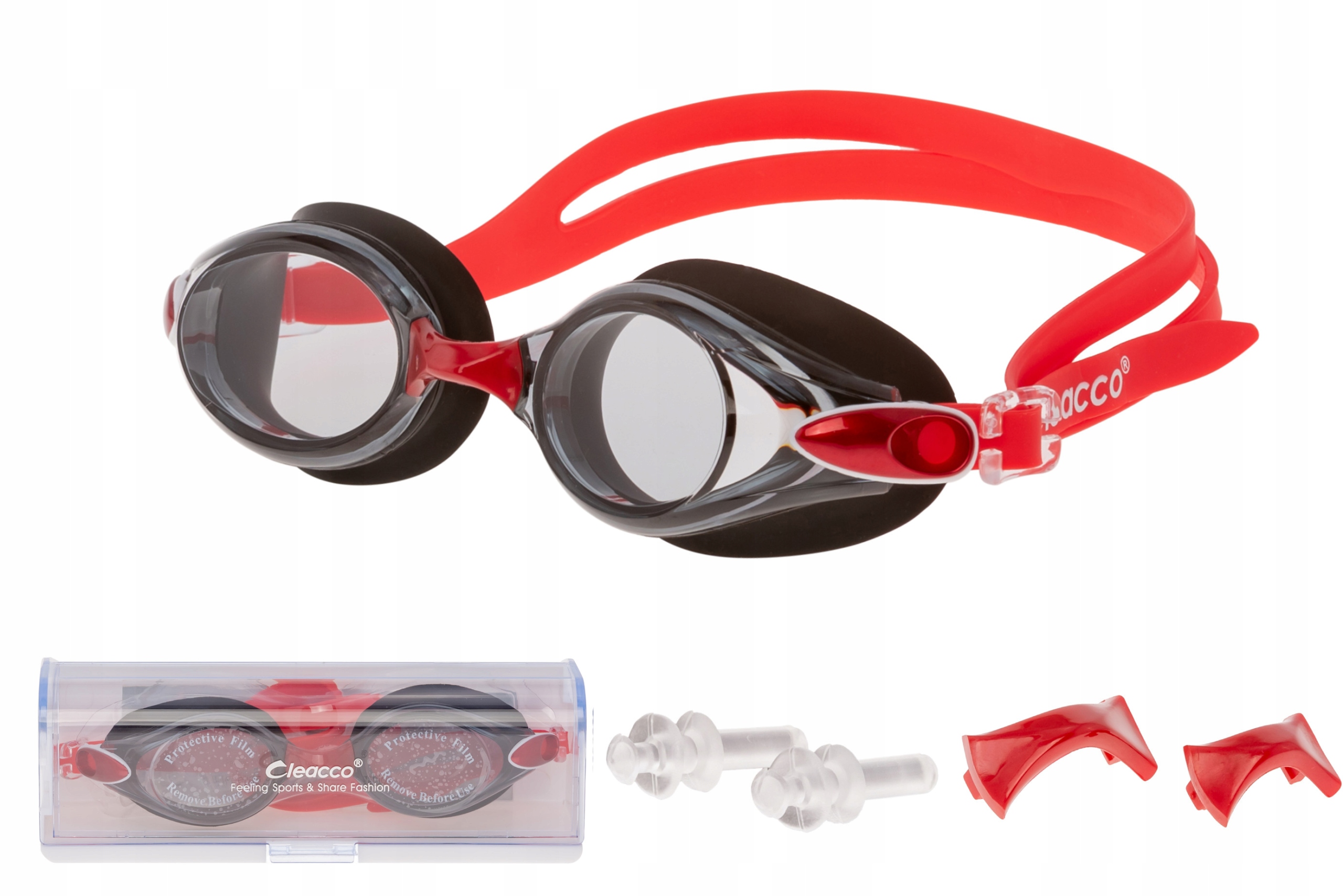 OKULARY PŁYWACKIE na BASEN ANTI-FOG do PŁYWANIA