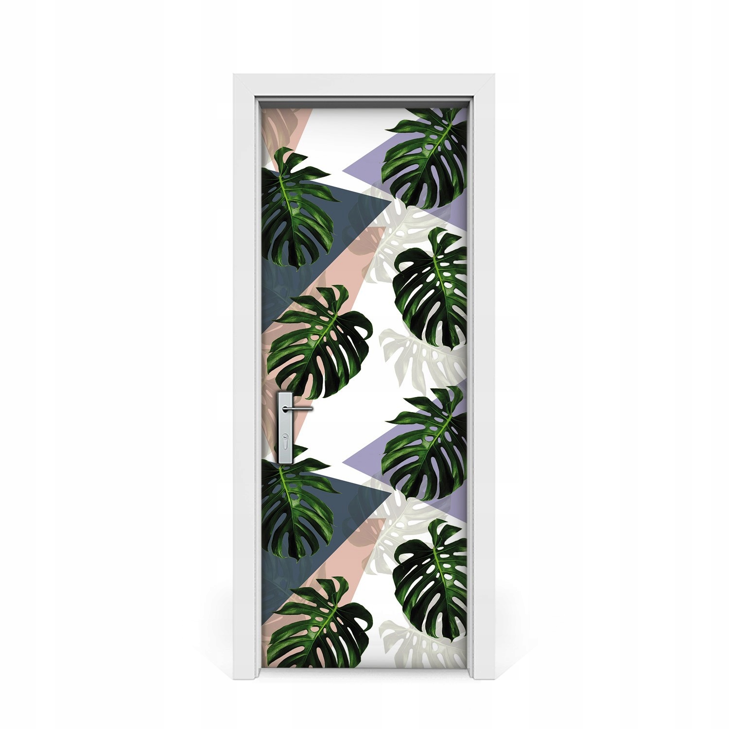 

Naklejka na drzwi okleina Monstera wzór 75x205