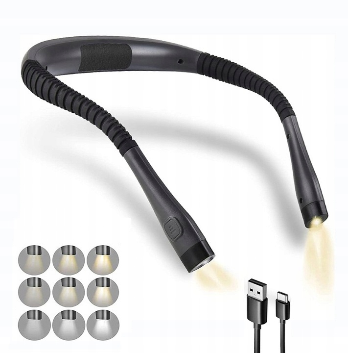 

Lampka Do Czytania Książek Na Szyję Akumulator Usb