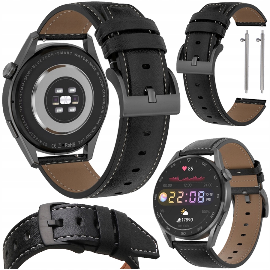 

Skórzany Pasek Do Huawei Watch GT2e Skóra 22mm