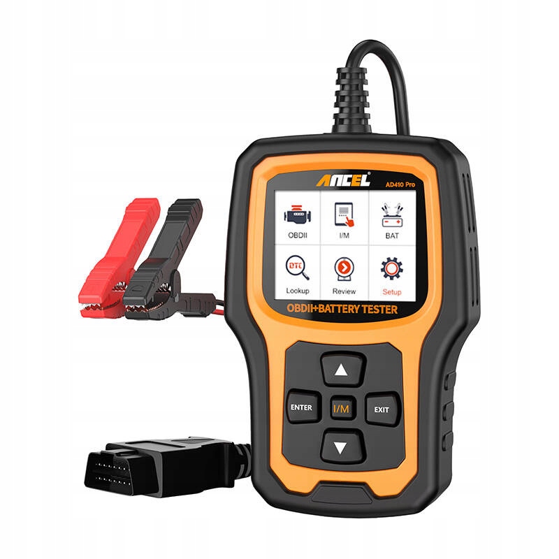 Skener OBD2 A Tester Akumulátorov Ancel AD410 Pro 2V1 – Diagnostika Vozidla