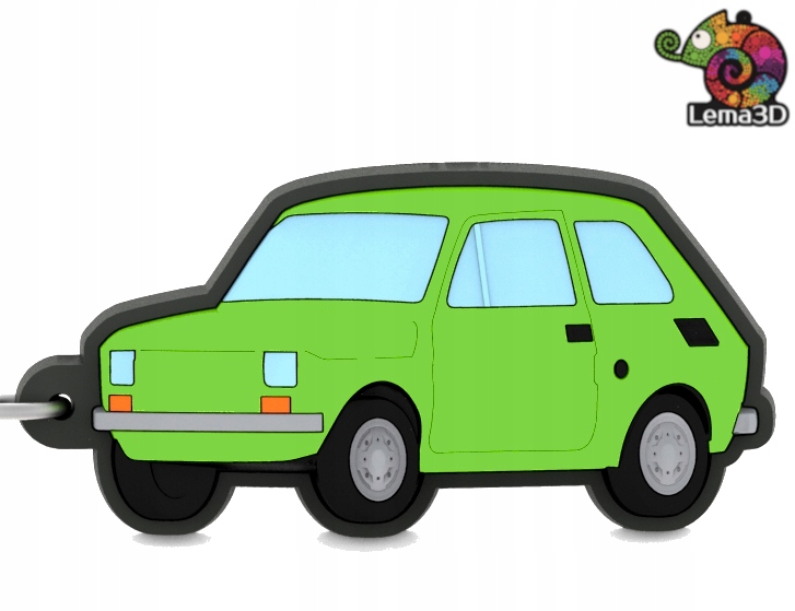 

Brelok Mały Fiat 126p Maluch LEMA3D
