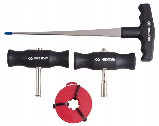 

King Tony Zestaw do wycinania szyb linka szpikulec