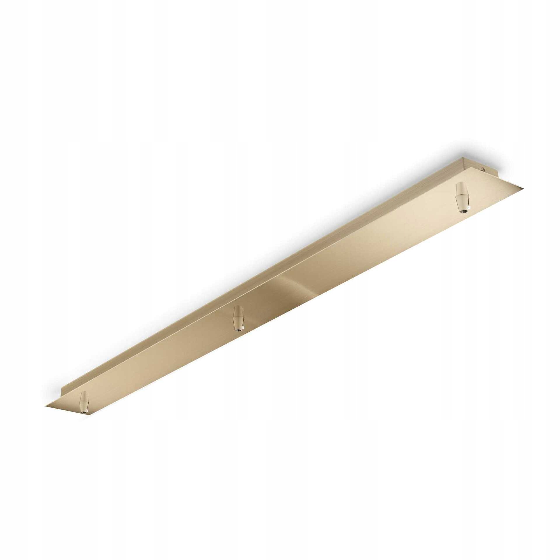 Lineární rozeta 3 světla Ideal Lux mosaz 880mm kov