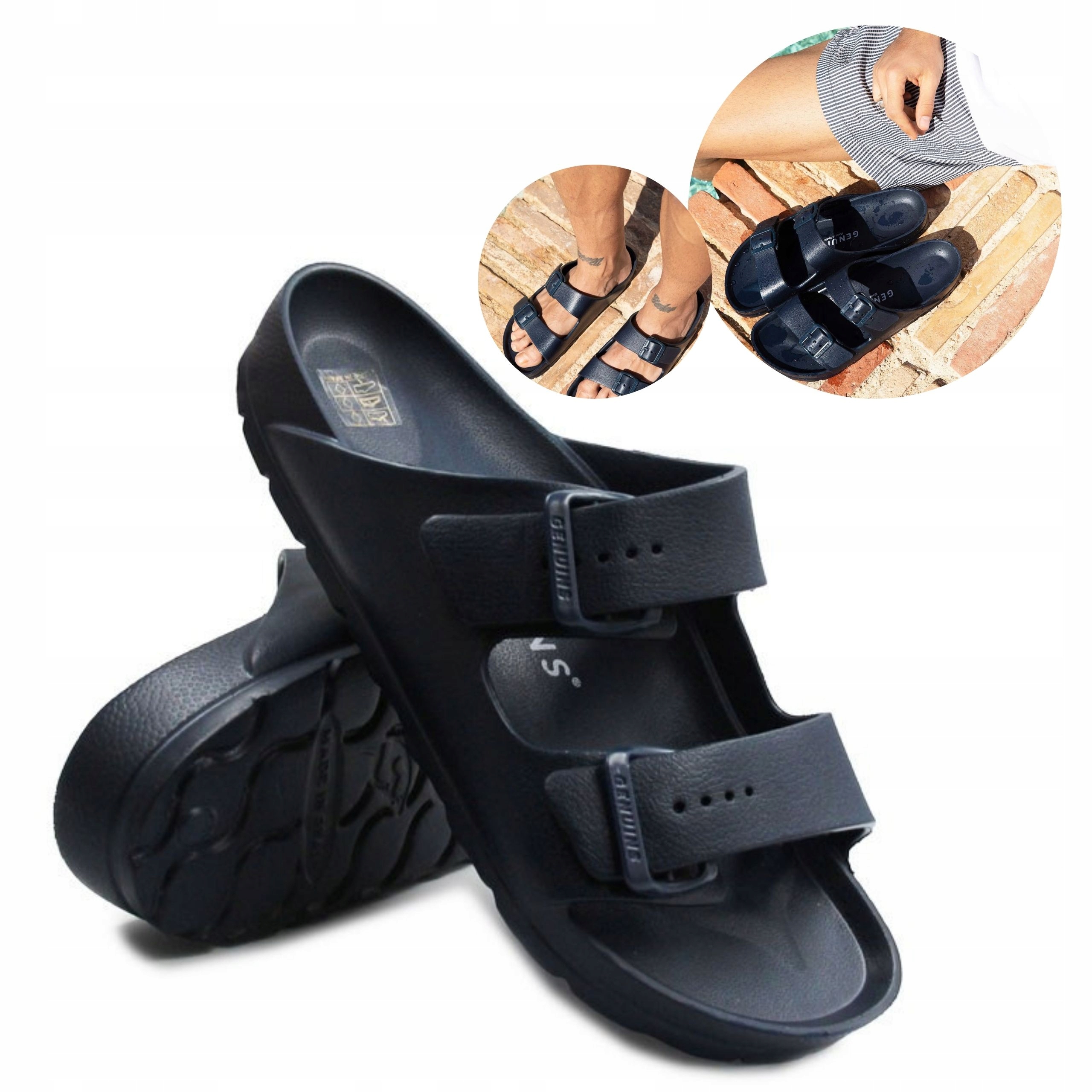 Pánské Pantofle K Bazénu Mallorca Navy Genuins 44